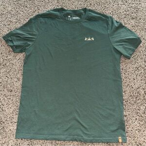 Tentree Forest Green Short Sleeve Tee with Classic Crew Neck